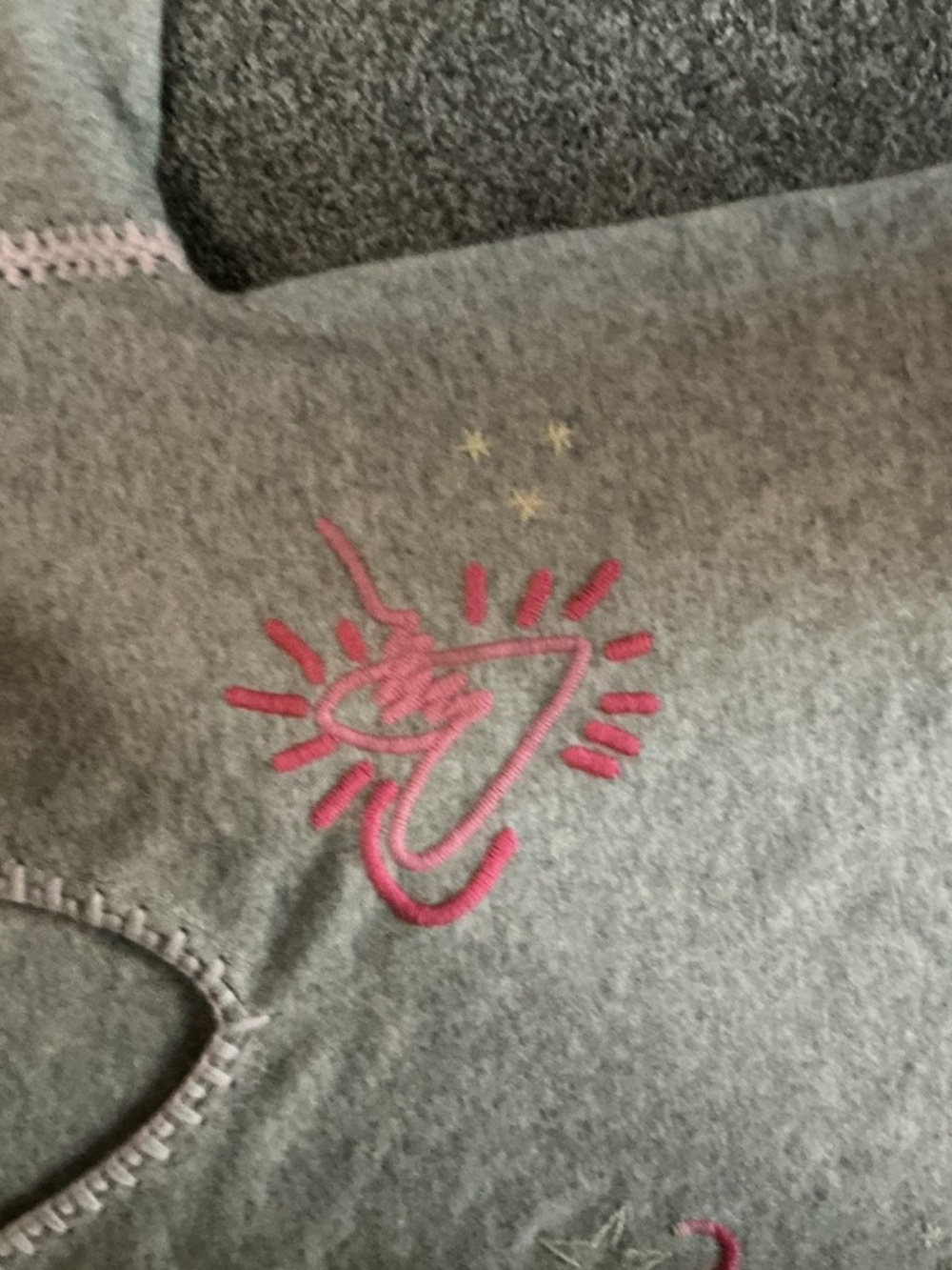 Johnny Was Cashmere Gray Sweater with Embroidery Size L - Picture 6 of 16